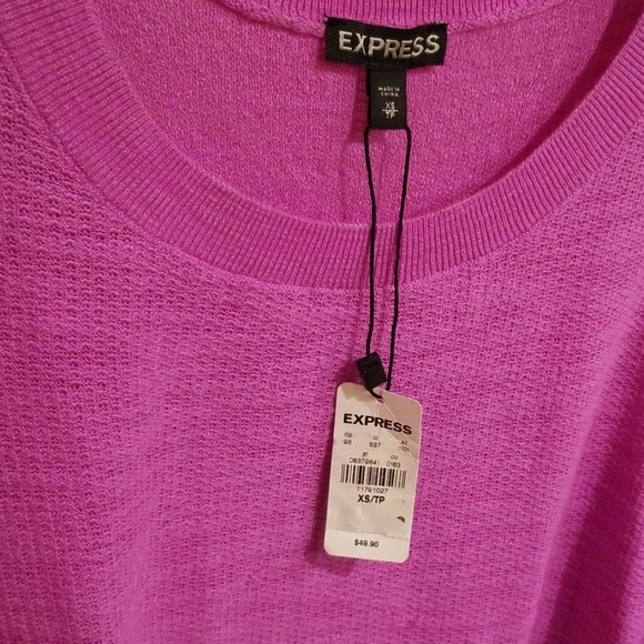 Purple Express cut out strips sweater - Picture 3 of 8